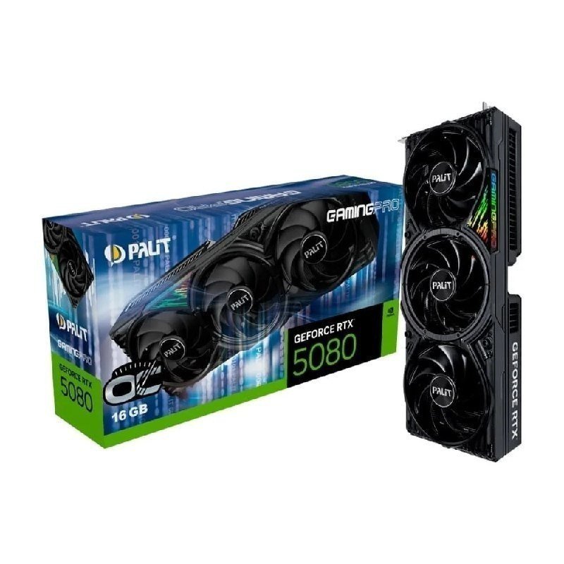 Placa de Vídeo Palit RTX 5080 GamingPro OC NVIDIA GeForce 🛒
