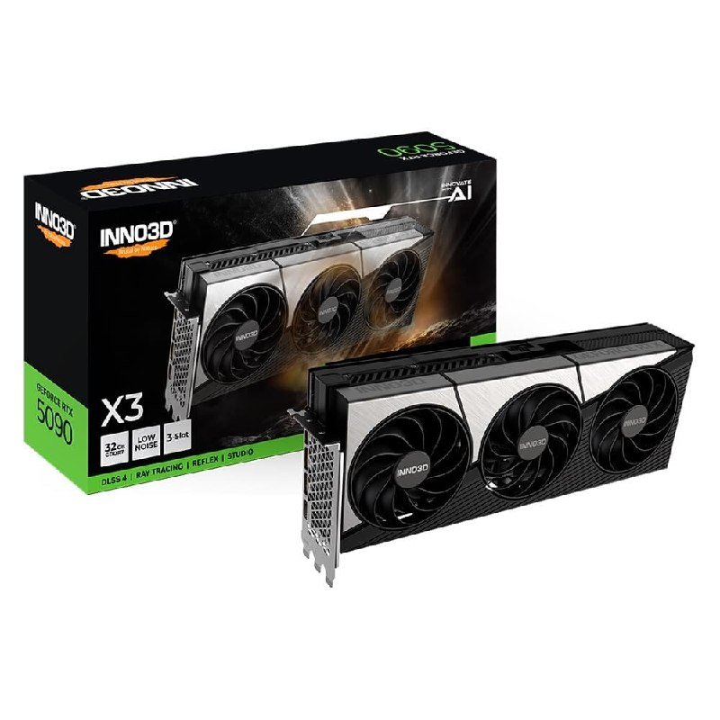 Placa de Video Inno3D RTX 5090 X3 OC NVIDIA Geforce 32GB GDDR7 🛒