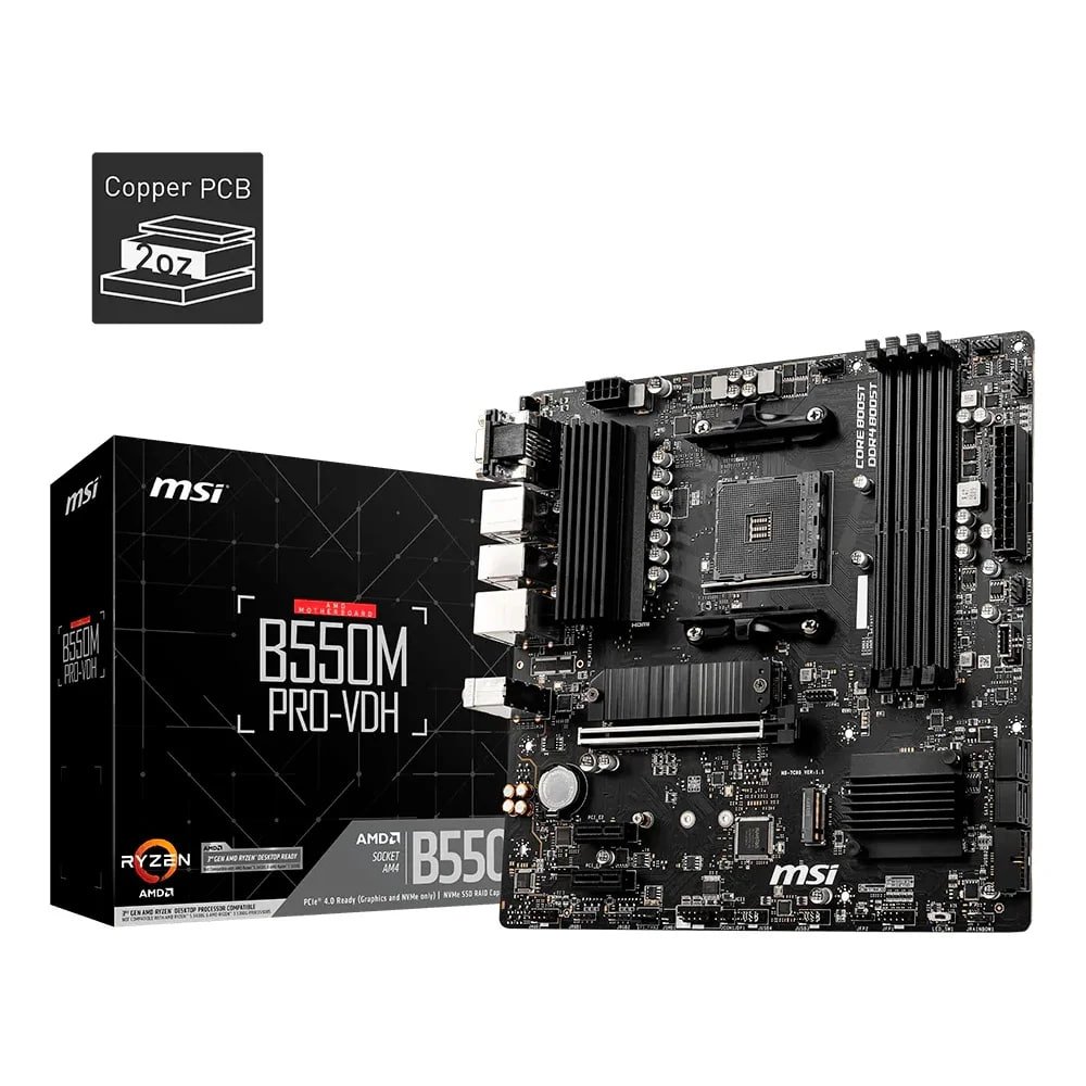 Placa-Mãe MSI B550M PRO-VDH 🛒