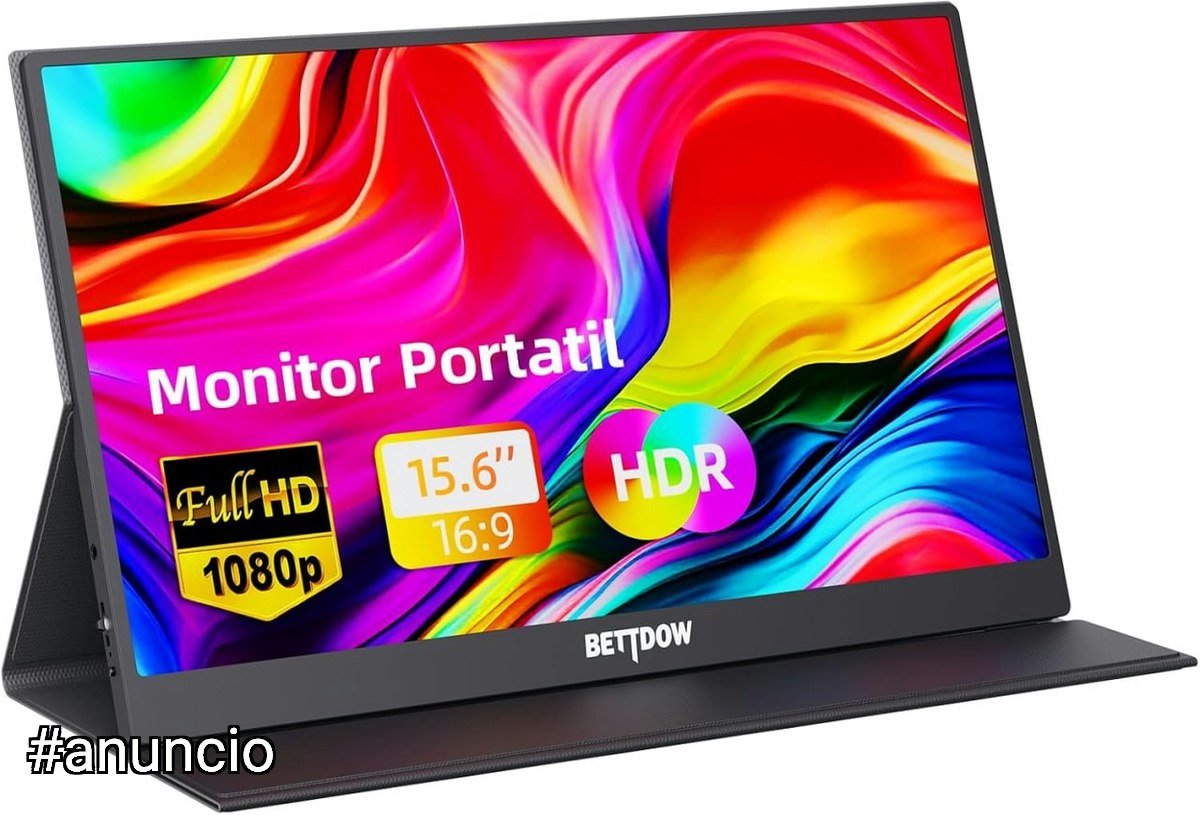 Bettdow Monitor Portátil 15,6'' FHD 1080P 🛒