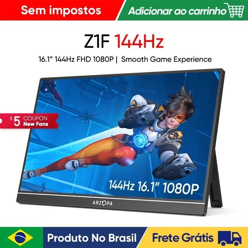 Monitor Portátil Arzopa Z1F 16" Full HD 144Hz IPS 🛒