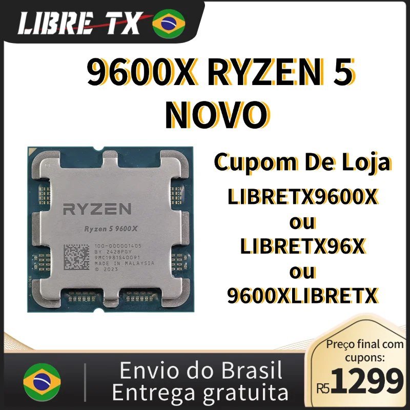 Processador AMD Ryzen 5 9600X 🛒