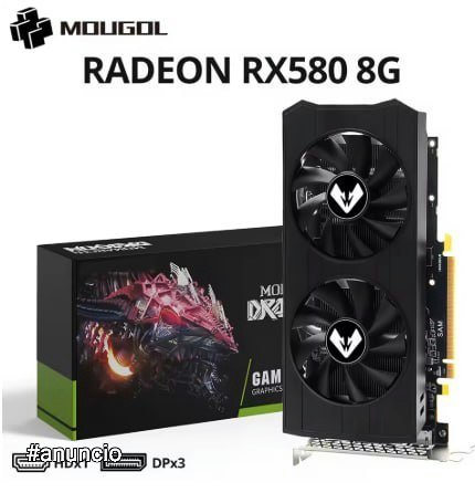 Placa de Vídeo MOUGOL AMD Radeon RX580 8G GDDR5 🛒