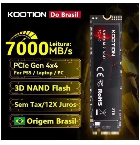 SSD Nvme M2 2TB 7000mbs 🛒