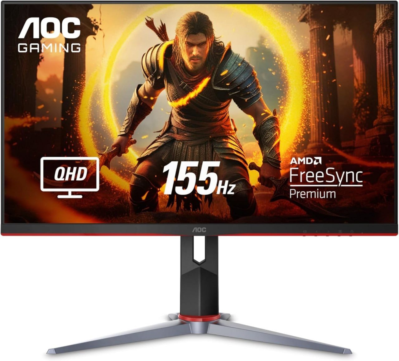 Monitor Gamer AOC HERO QUAD 27" 155Hz QHD 1440p 1ms 🛒