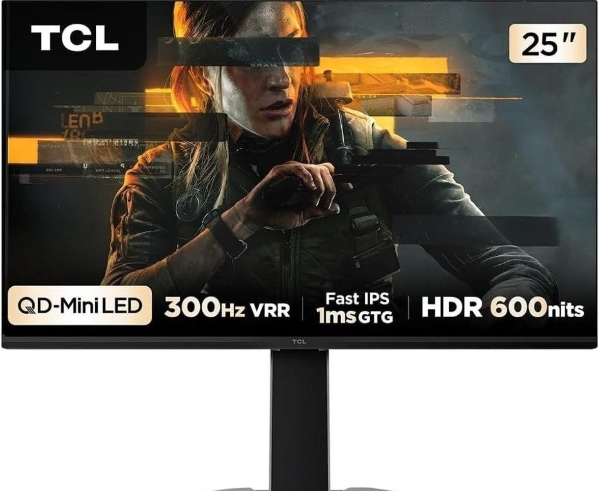 Monitor Gamer TCL 25 Polegadas QLED Mini LED Full HD G64 300Hz 1ms 🛒