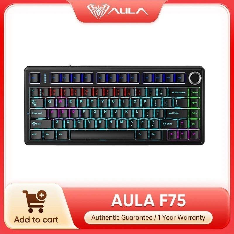 Teclado Mecânico sem fio Aula F75 ⌨️