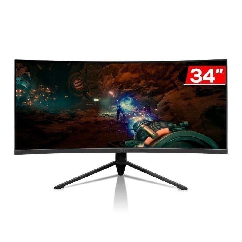 Monitor Gamer Pichau Nexus 34 GO, 34 Pol, VA, Ultrawide, Curvo WQHD, 1ms, 165Hz 🛒