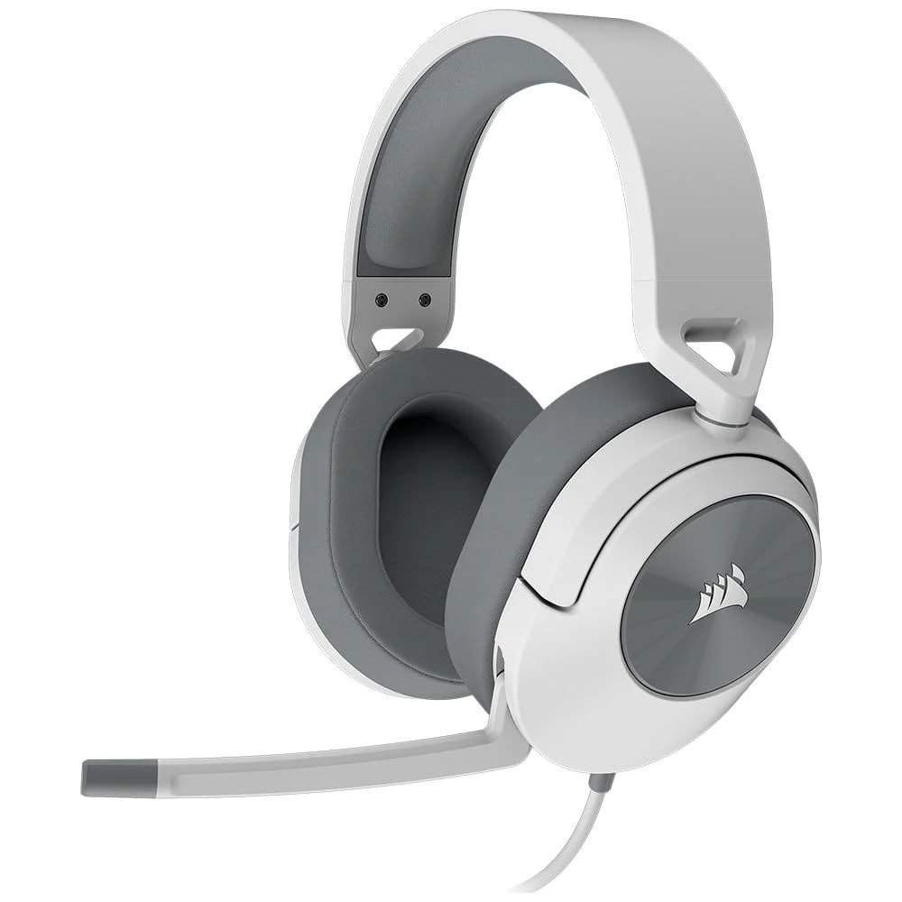 Headset Gamer Corsair HS55 Stereo P2 3.5mm, Drivers 50mm, Branco - CA-9011261-NA 🛒
