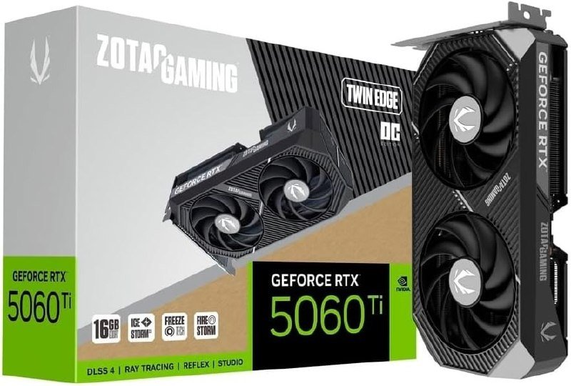 NVIDIA GEFORCE RTX 5060 TI 16GB TWIN EDGE OC GDDR7 128BITS ZOTAC 🛒