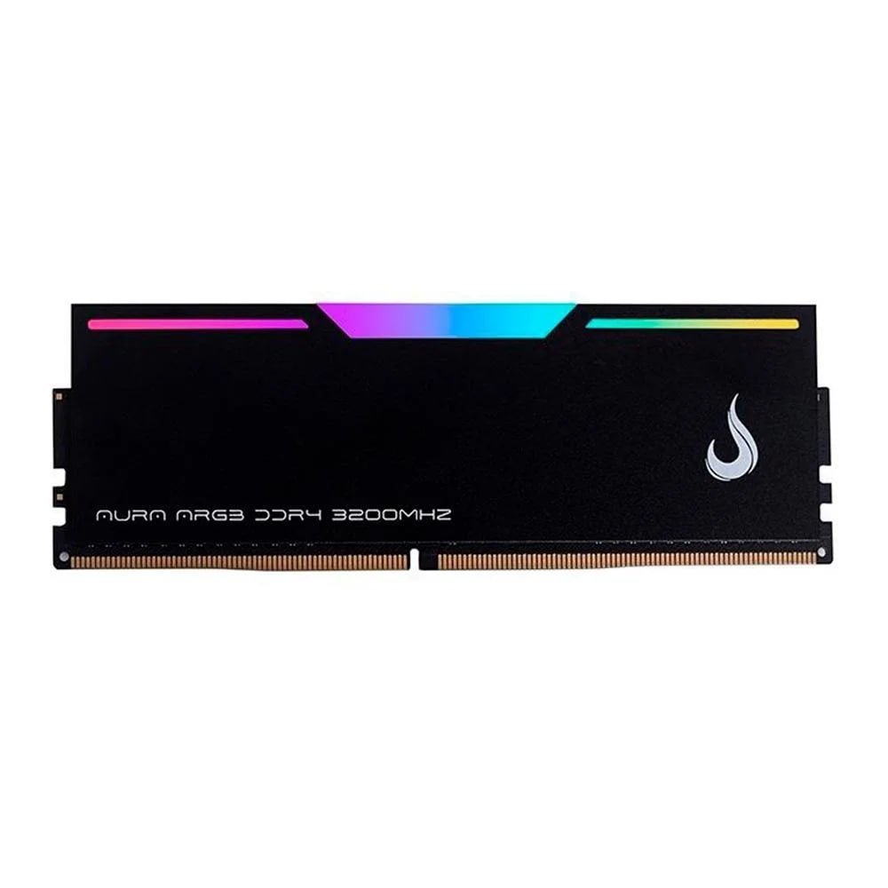 Memória RAM Gamer Rise Mode Aura, ARGB, 16GB, 3200MHz, DDR4, CL19, Preto 🛒