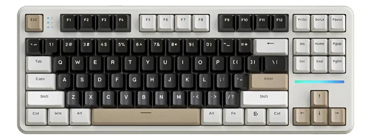 Teclado Mecânico Gamer Sem Fio Bluetooth Attack Shark X87 🛒