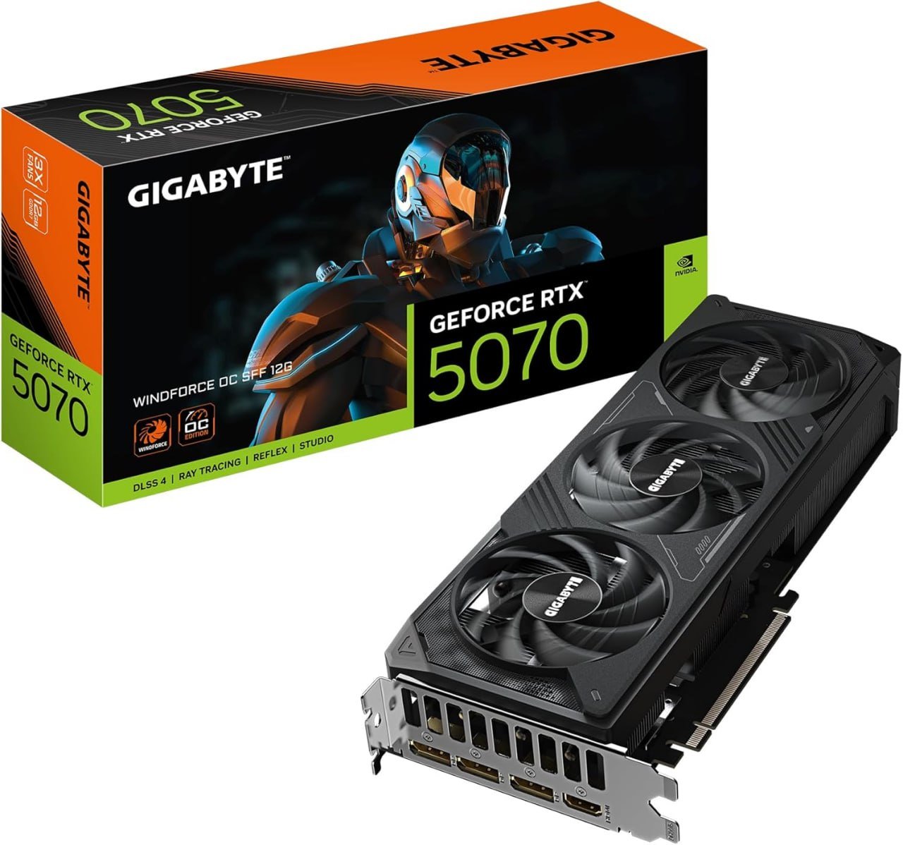 Placa de Vídeo Gigabyte GeForce RTX 5070 WindForce OC 12GB GDDR7 🛒