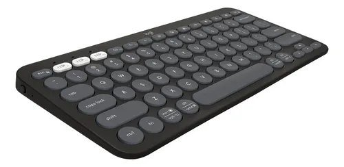 Teclado Sem Fio Logitech Pebble Keys 2 K380s - Grafite Preto Inglês Us 🛒