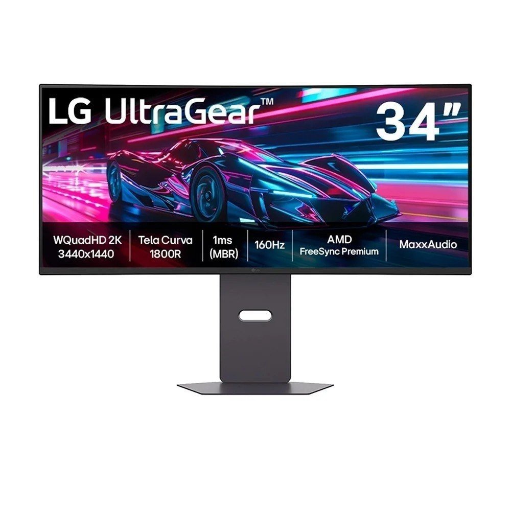 Monitor Gamer Curvo LG UltraGear 34" QHD UltraWide 160Hz 1ms 🛒