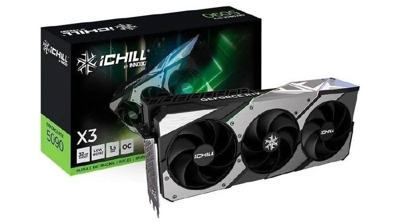 Placa de Video RTX 5090 iChill X3 Inno3D NVIDIA Geforce, 32GB, GDDR7 🛒