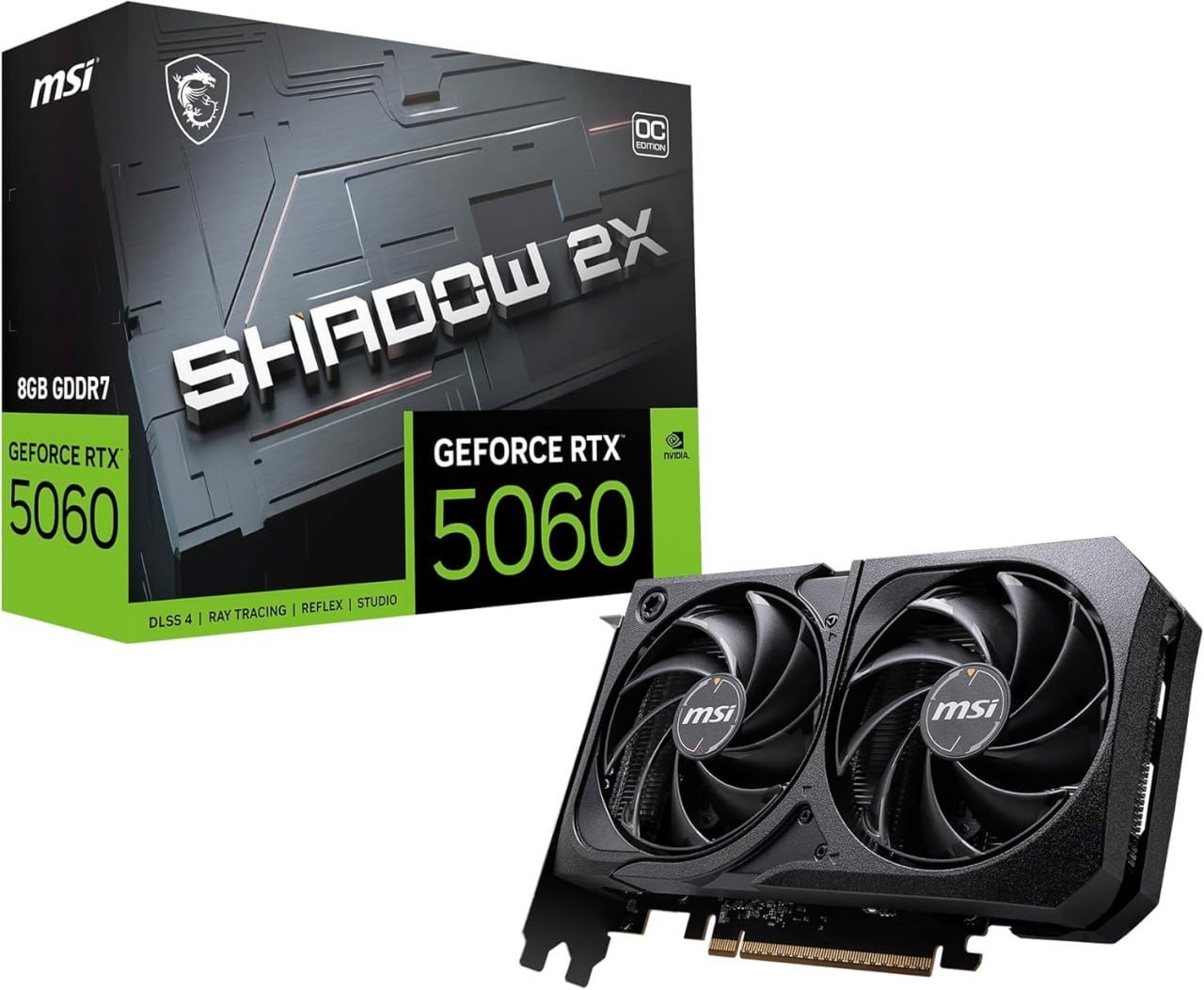 Placa de Video MSI RTX 5060 Shadow 2X OC 8GB 🛒