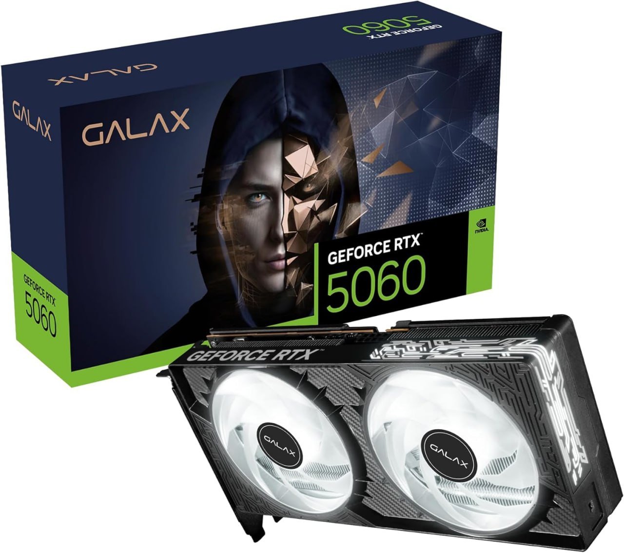 Placa de Vídeo NV RTX 5060 8GB Black GF 1-Click OC 128bits GDDR7 Galax 🛒