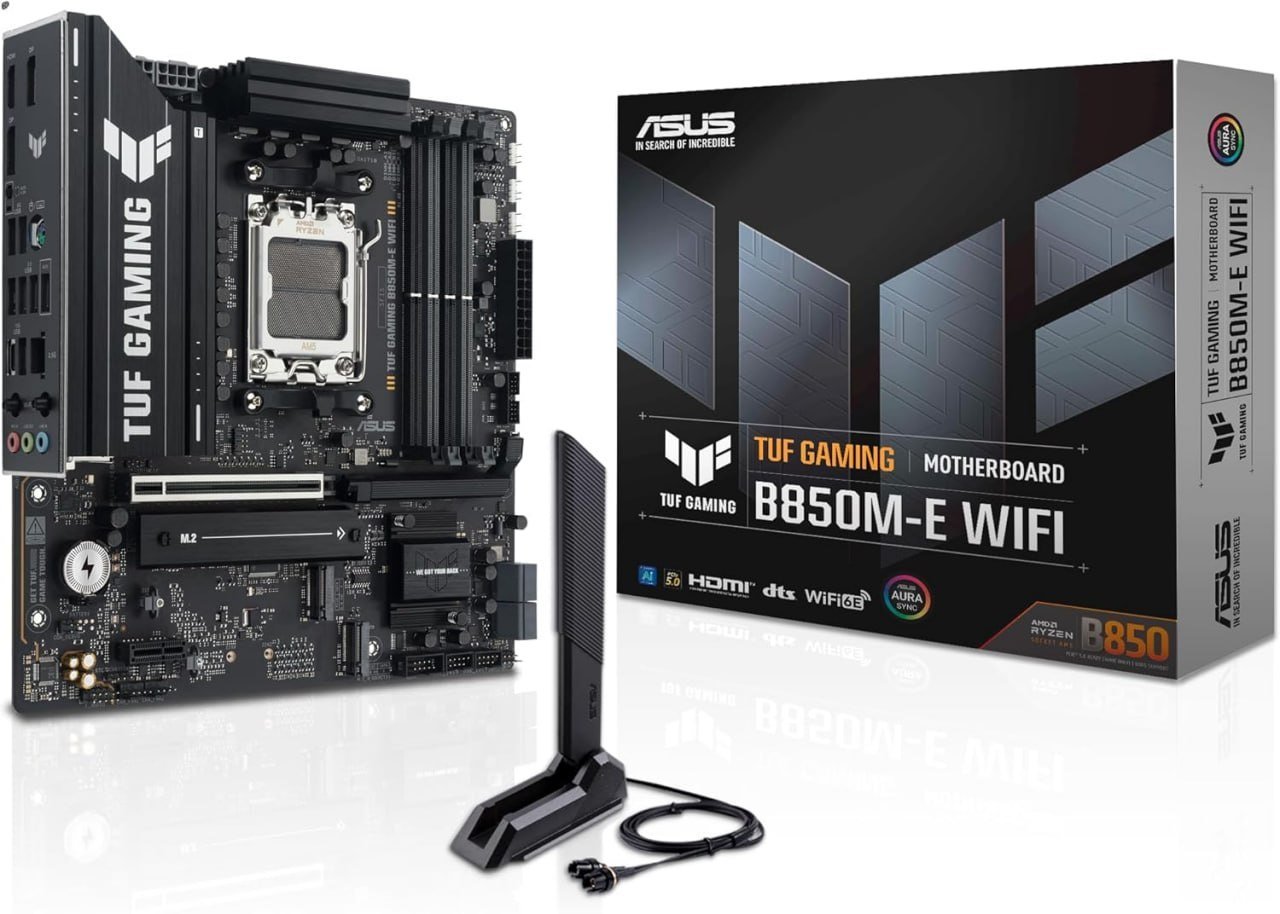 ASUS Placa-mãe TUF B850M-E Gaming Wi-Fi 🛒