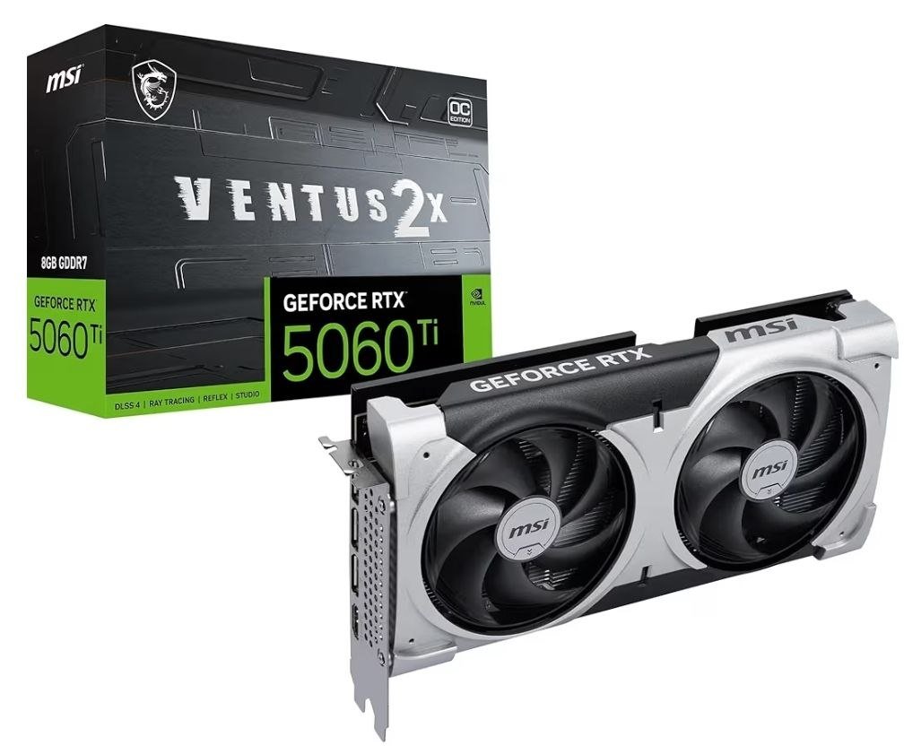 Placa de Vídeo MSI RTX 5060 Ti Ventus 2X OC Plus 🛒