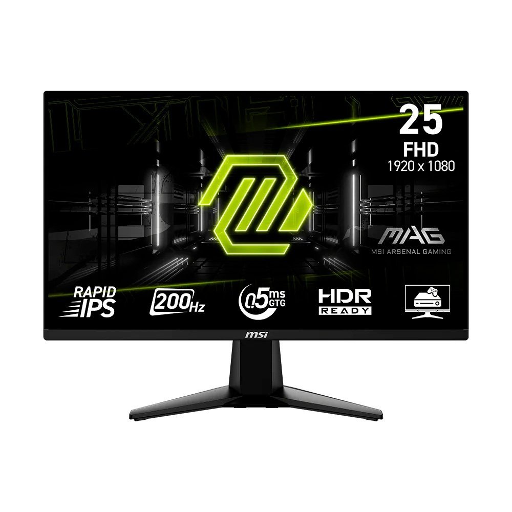 Monitor Gamer MSI MAG 25" Full HD 200Hz 0.5ms 🛒