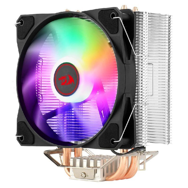 Air Cooler Redragon Tyr, LED Rainbow, AMD/Intel, 120mm, Preto - CC-9104 🛒