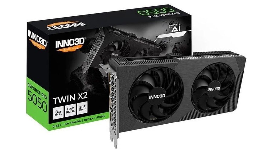 Placa de Vídeo Gpu Inno3d Geforce Rtx 5050 Twin X2 8gb 128bits Gddr6 N50502-08d6-174071n 🛒