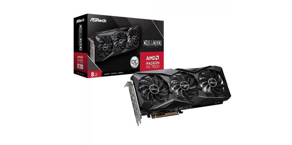 Placa de Vídeo AsRock AMD Radeon RX 7600 Challenger Pro OC 8GB GDDR6 🛒