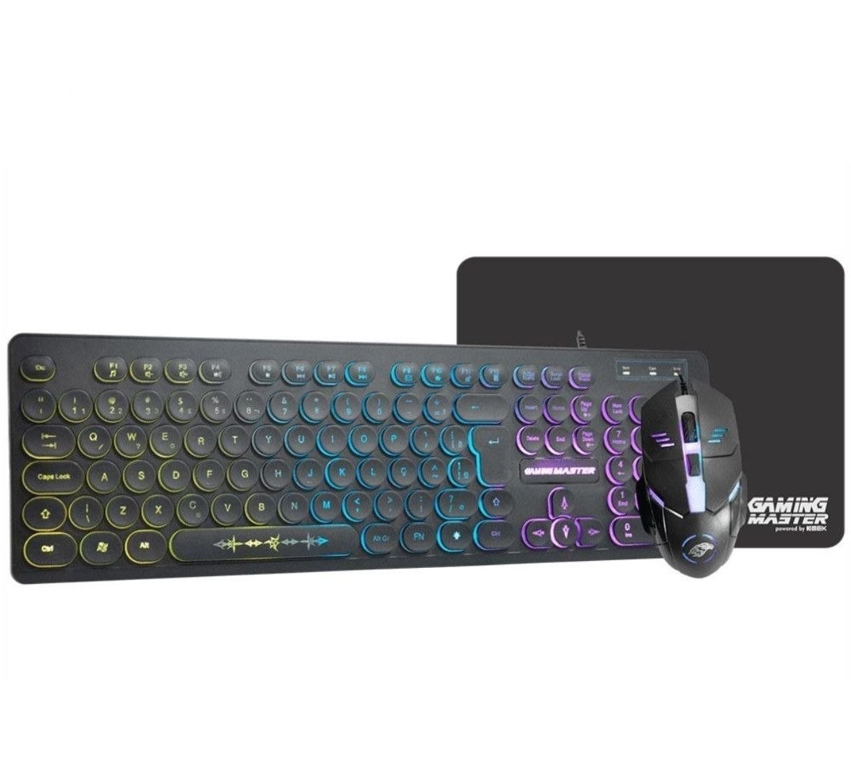 Kit Gamer K-Mex Teclado KM7628 RGB SteamPunk + Mouse MOD734 + Mouse Pad PAD FXX 🛒