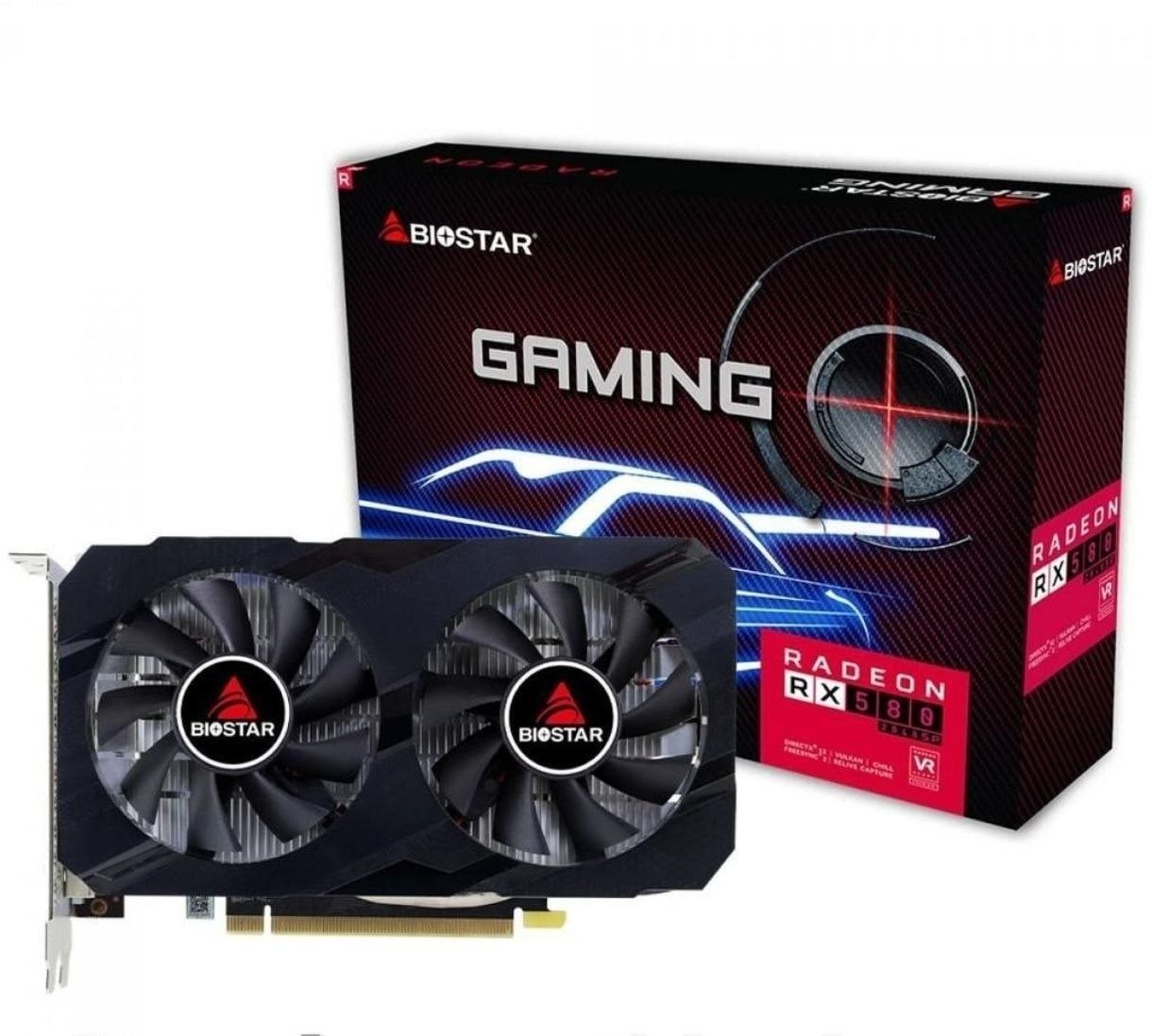 Placa de Vídeo Biostar AMD Radeon RX 580 2048sp, 8GB, Gddr5, 256 Bits 🛒