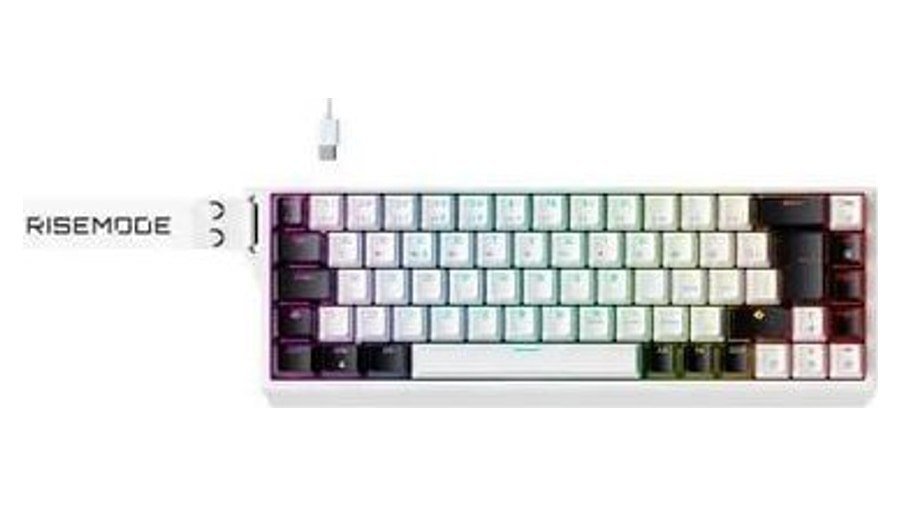 Teclado Magnético Gamer Rise Mode GM1 Pro, ARGB, Magnético OTK PRO, USB 3.0, Branco RM-TCM-GM1M-PRO-W 🛒
