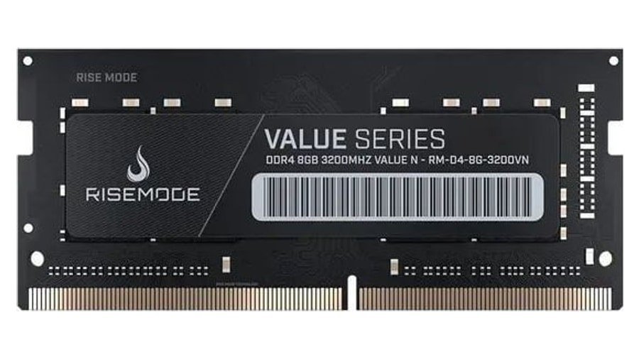 Memória para Notebook Rise Mode Value, 8GB, 3200MHz, DDR4, CL22, Preto 🛒
