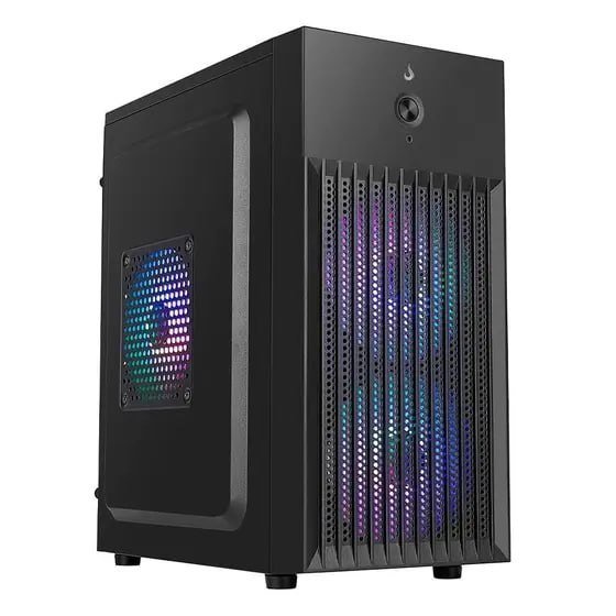 Gabinete Office Rise Mode X1 Black, Mini Tower, M-ATX, Sem FANs, Preto 🛒