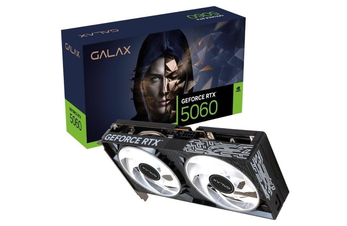Placa de Vídeo GALAX Nvidia GeForce RTX 5060 1-Click OC V2 8GB GDDR7 🛒