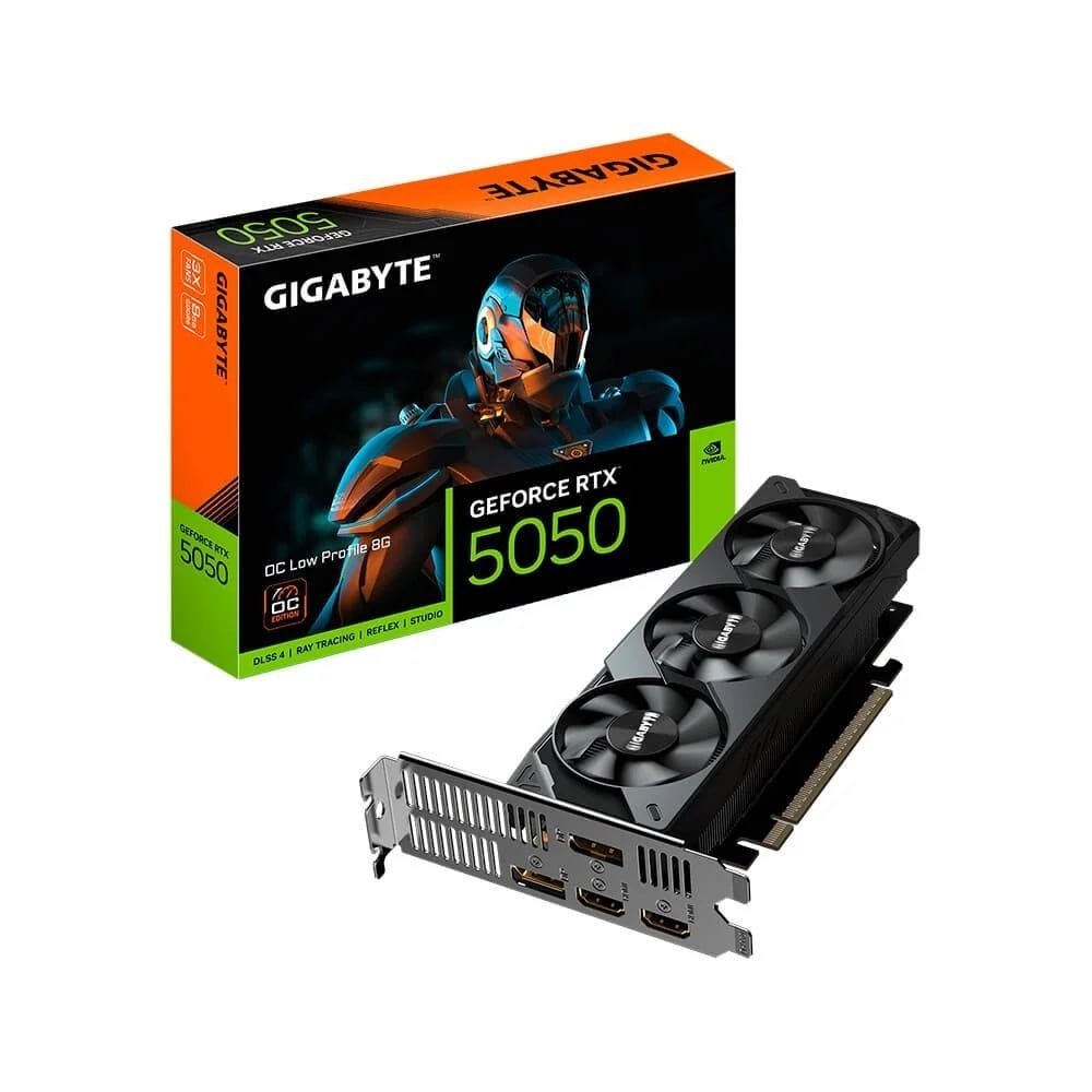 Placa de Vídeo RTX 5050 LOW PROFILE 8G - Gigabyte NVIDIA GeForce 🛒