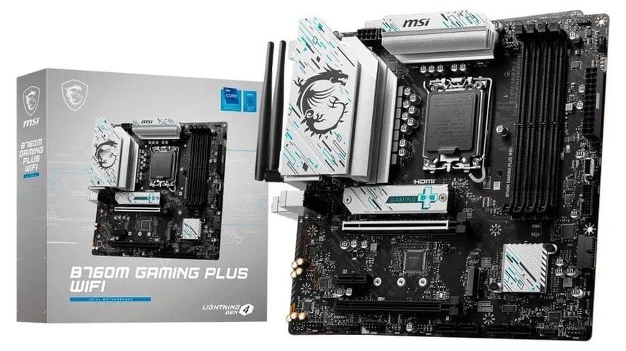 Placa-Mãe MSI B760M Gaming Plus, Intel LGA 1700, M-ATX, DDR5, Wi-Fi, Preto 🛒