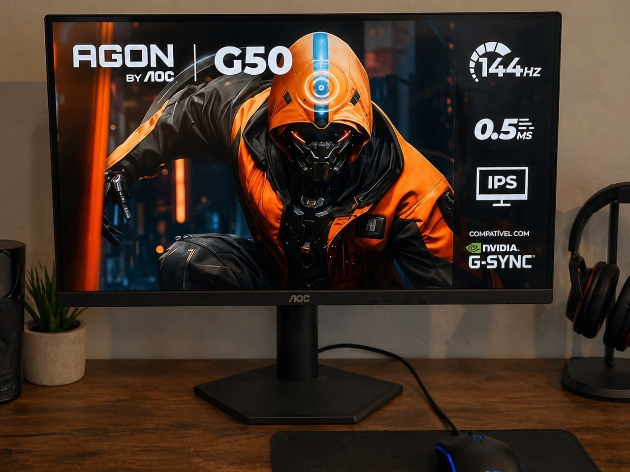 Monitor AOC Agon G50 24" Full HD IPS 144Hz 0.5ms 🛒