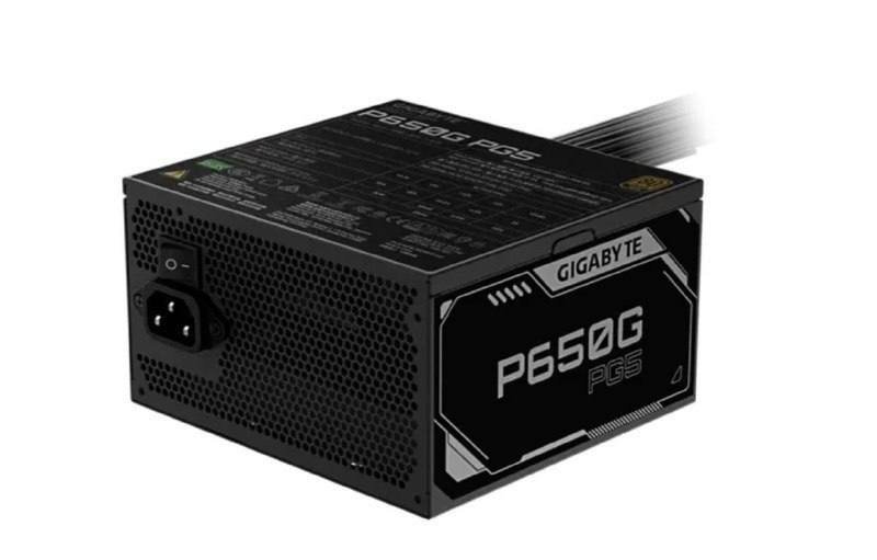 FONTE GIGABYTE P650G PG5, 650W, 80 PLUS GOLD, PFC ATIVO, PRETO 🛒