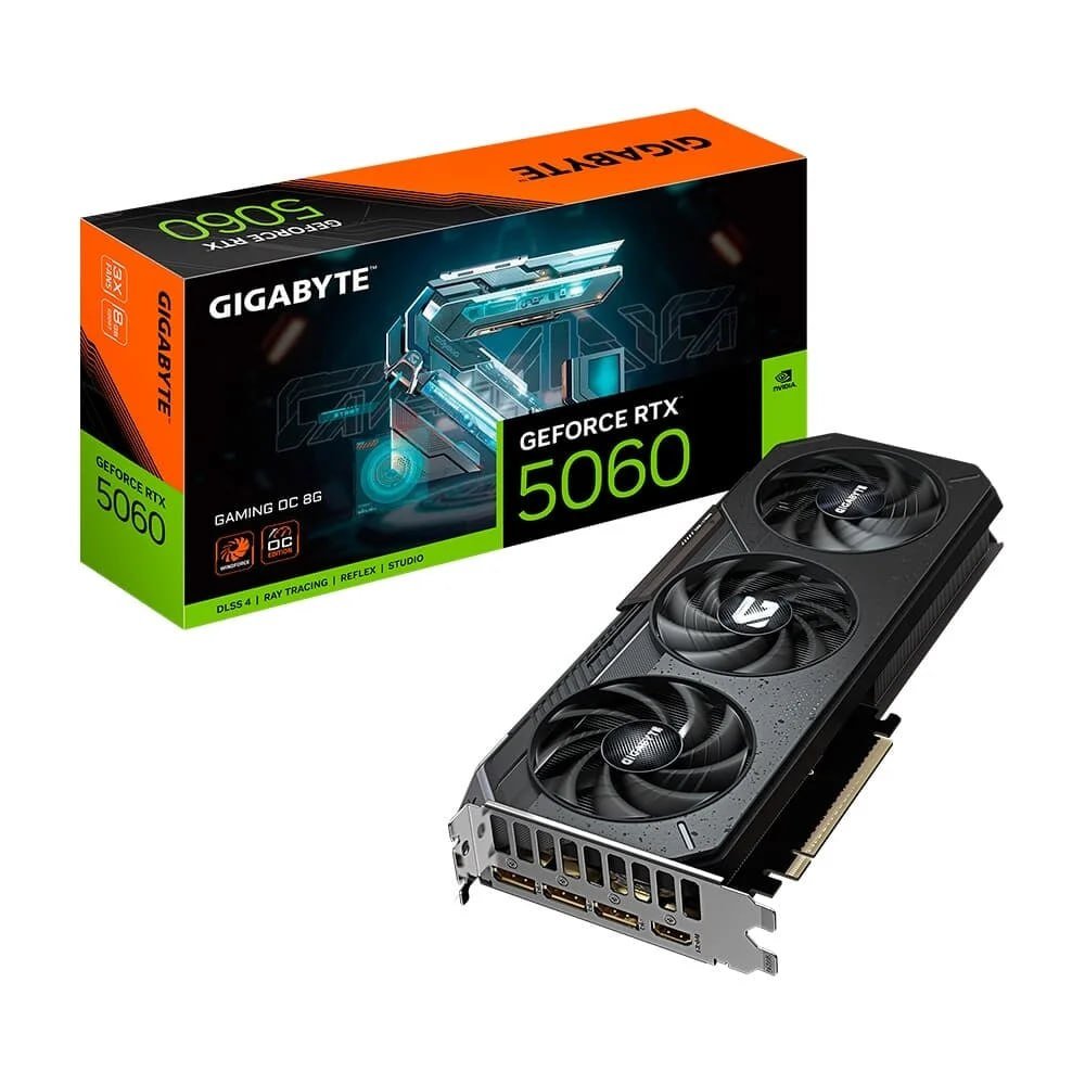 Placa de Vídeo Gigabyte RTX 5060 GAMING OC 8G 🛒