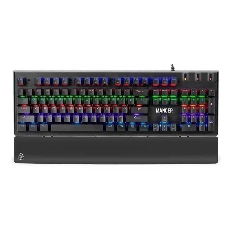 Teclado Mecanico Mancer Tharix, Rainbow, ABNT2, Switch Vermelho, Preto, MCR-THX-RBW01 🛒
