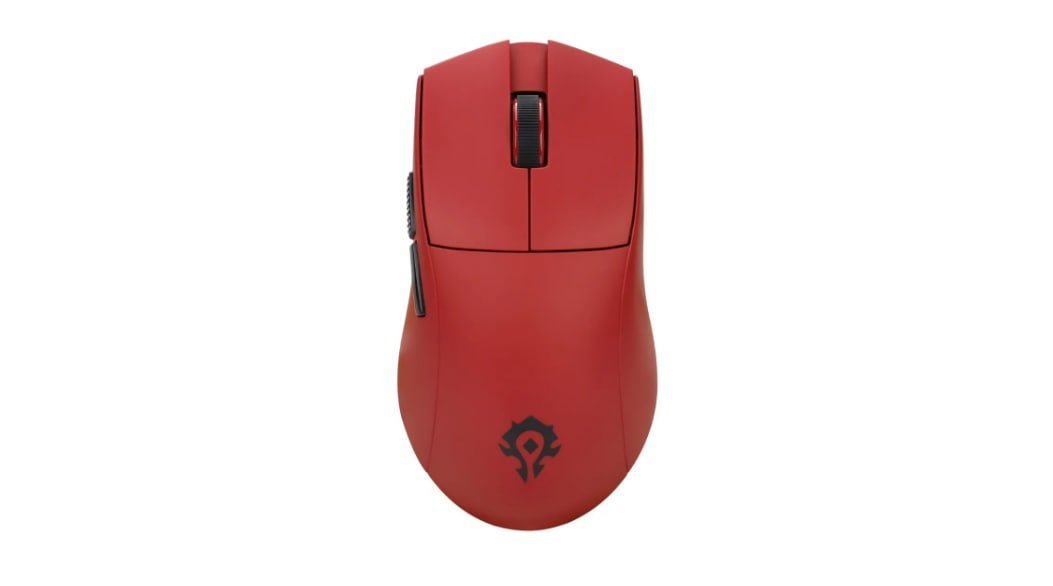 Mouse Gamer World of Warcraft Horda PAW3395 Vermelho Sem Fio 🛒