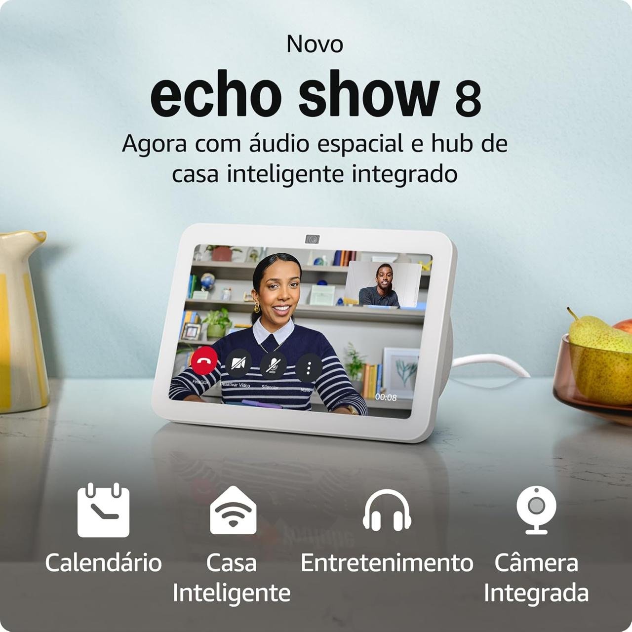 Echo Show 8 (3ª geração) 🛒