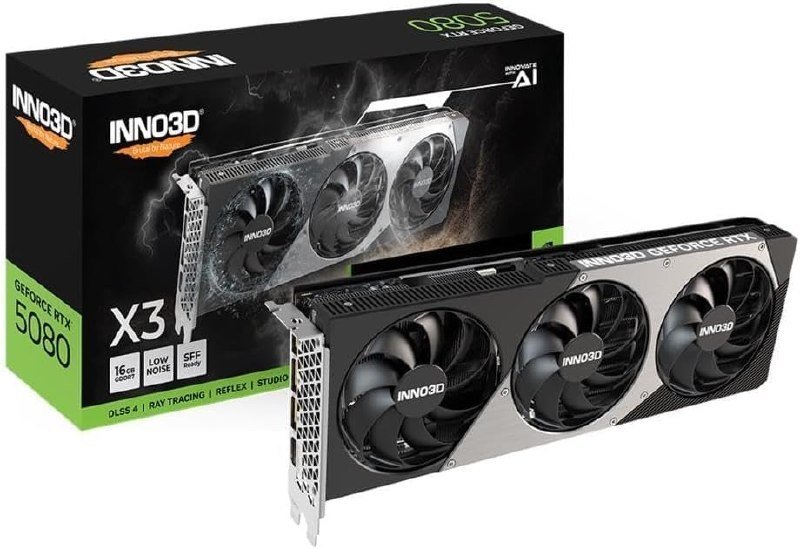Placa de vídeo Nvidia GeForce RTX5080 x3 16GB 256Bit GDDR7 🛒