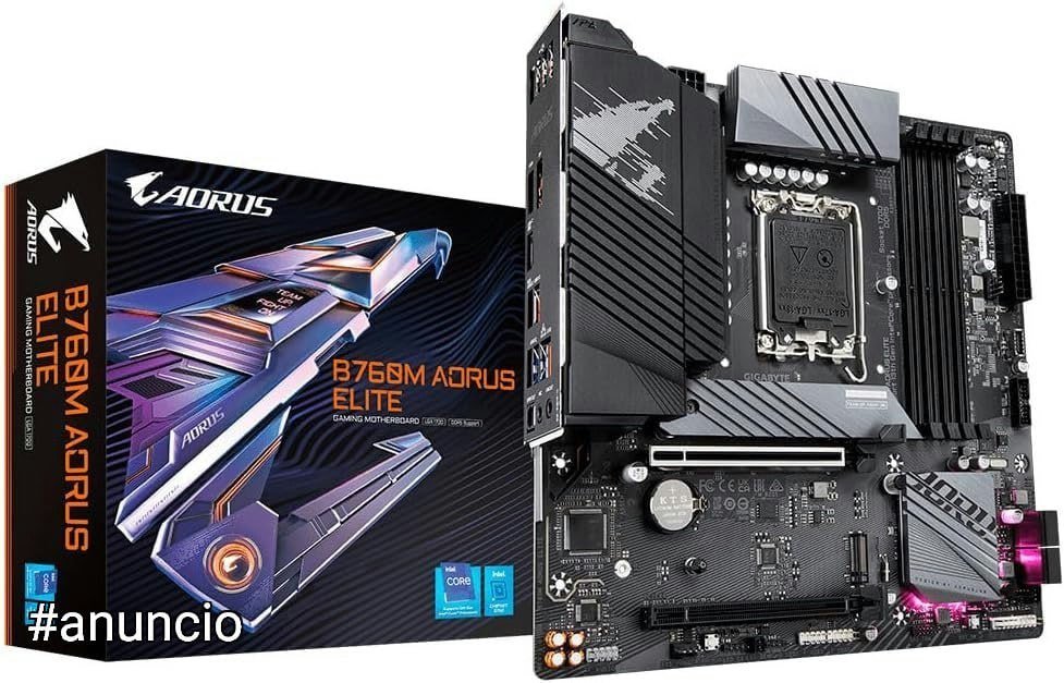 Placa mãe LGA 1700 - Gigabyte B760M Aorus Elite DDR5 (Micro ATX) 🛒