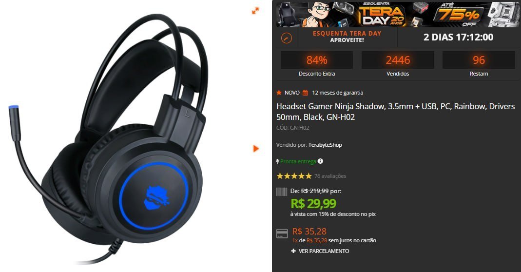Headset Gamer Ninja Shadow 35Mm Usb Pc Rainbow Drivers 50Mm Black 🎧