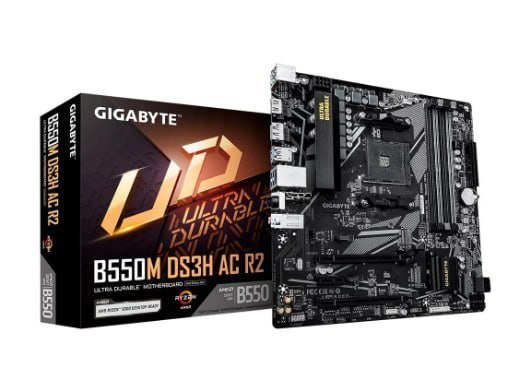 Placa Mãe Gigabyte B550M DS3H AC R2 🛒