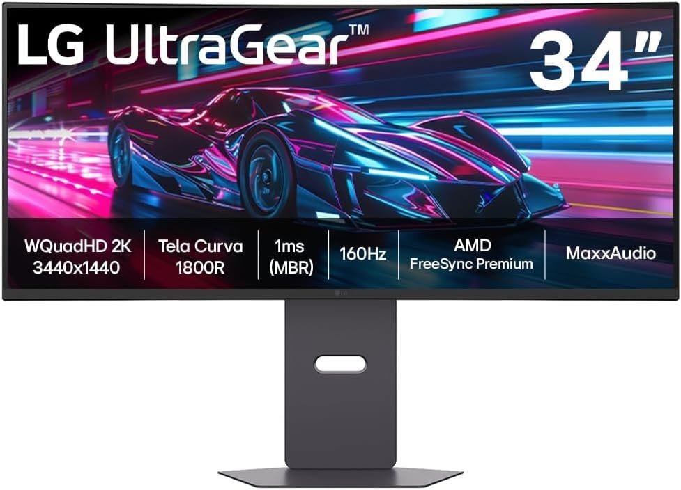 Monitor Gamer LG UltraGear™ Curvo 34" QuadHD 2K 🛒