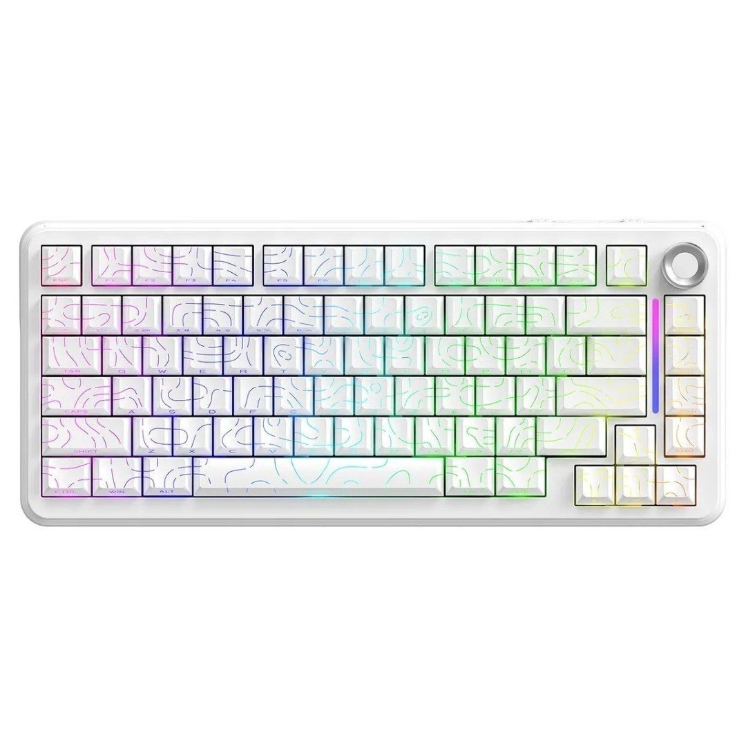 Teclado Gamer Mecânico Sem Fio Bluetooth Tri Mode 75% Free Wolf 🛒
