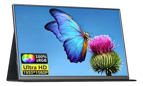 Monitor Portátil Tomate 15 Full HD IPS HDMI USB C Preto 🛒