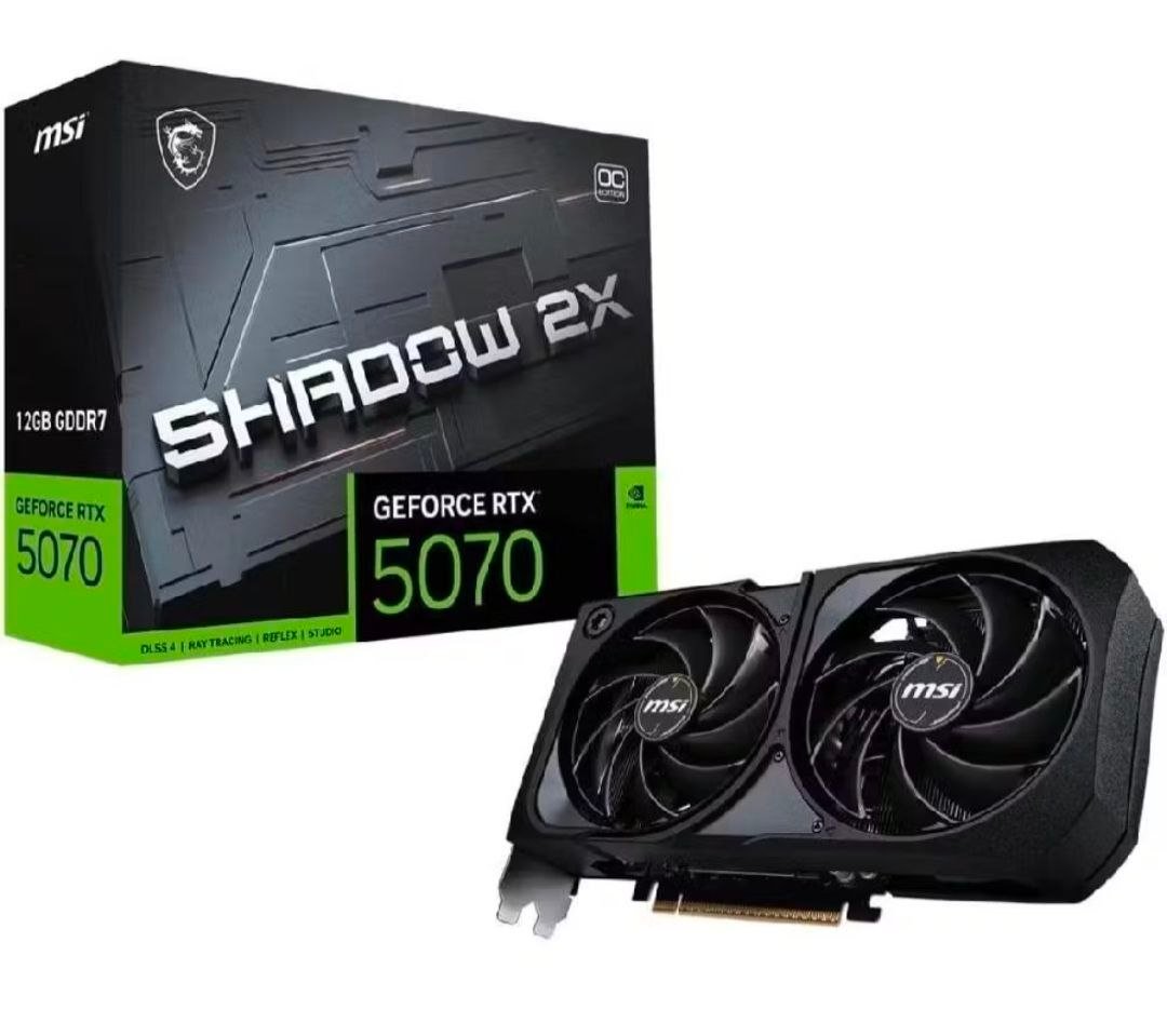 Placa de Vídeo MSI RTX 5070 Shadow 2X OC 12GB 🛒